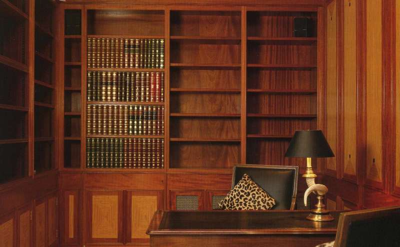 fitted study in oak. Yorkshire Cabinet Makers